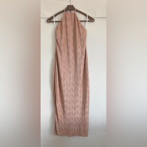 House of Harlow 1960 Gold Textured Dress